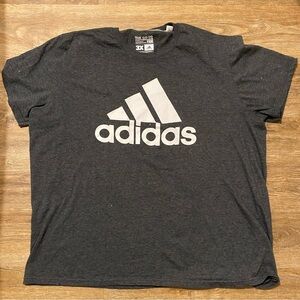 Adidas Men's Charcoal Tee with Logo